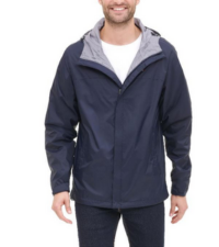 tommy hilfiger mens rain jacket - navy