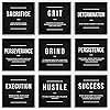 SuccessHunters 9x Motivational Wall Art Office Decor Canvas Prints Entrepreneur Bundle Set 9 Piece Inspirational Definition Verb Noun, Modern Art (9x - 12" x 12")