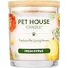 One Fur All - 100% Natural Soy Wax, 20 Fragrances - Odor Eliminator, Appx 60 Hrs Burn Time, Non-Toxic, Reusable Glass Jar Scented Candles – Pet House Candle, Fresh Citrus