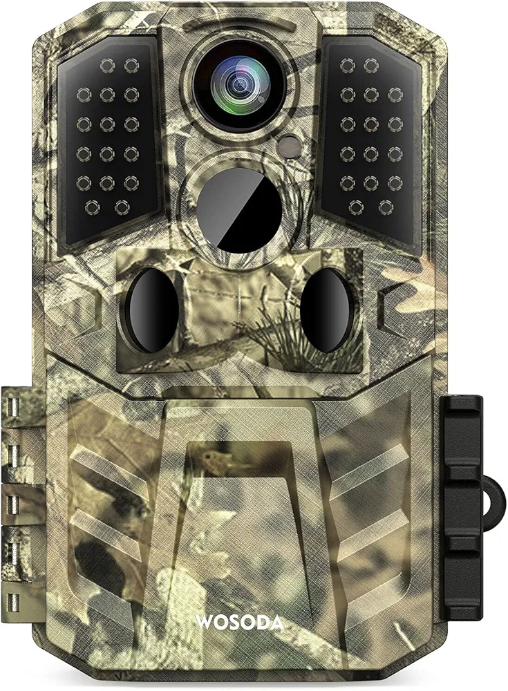 36MP 1920P Trail Camera, Game Camera with Night Vision Motion Activated 0.2s Trigger Time 120° Wide Sensor Hunting Deer Camera Waterproof with 2'' LCD for Outdoor Wildlife Monitoring