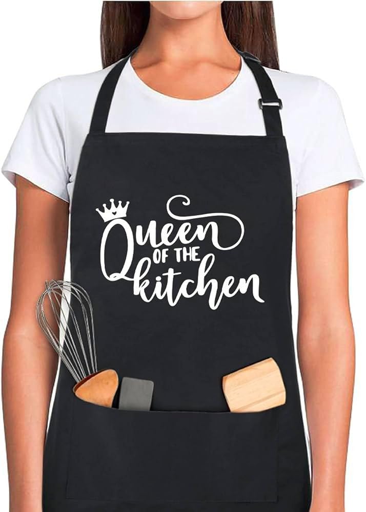 Funny Baking Aprons for Women Men Cute Bakers Apron Baking Gifts Ladies Kitchen Cooking Birthday Mom Wife Sister