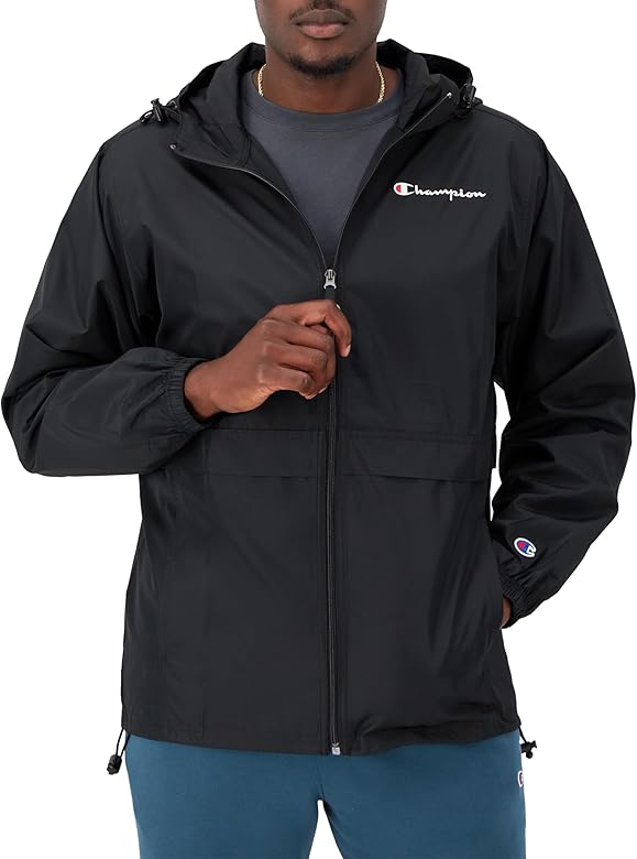 Champion Men's Jacket, Stadium Full-Zip Jacket, Wind Resistant, Water Resistant Jacket For Men