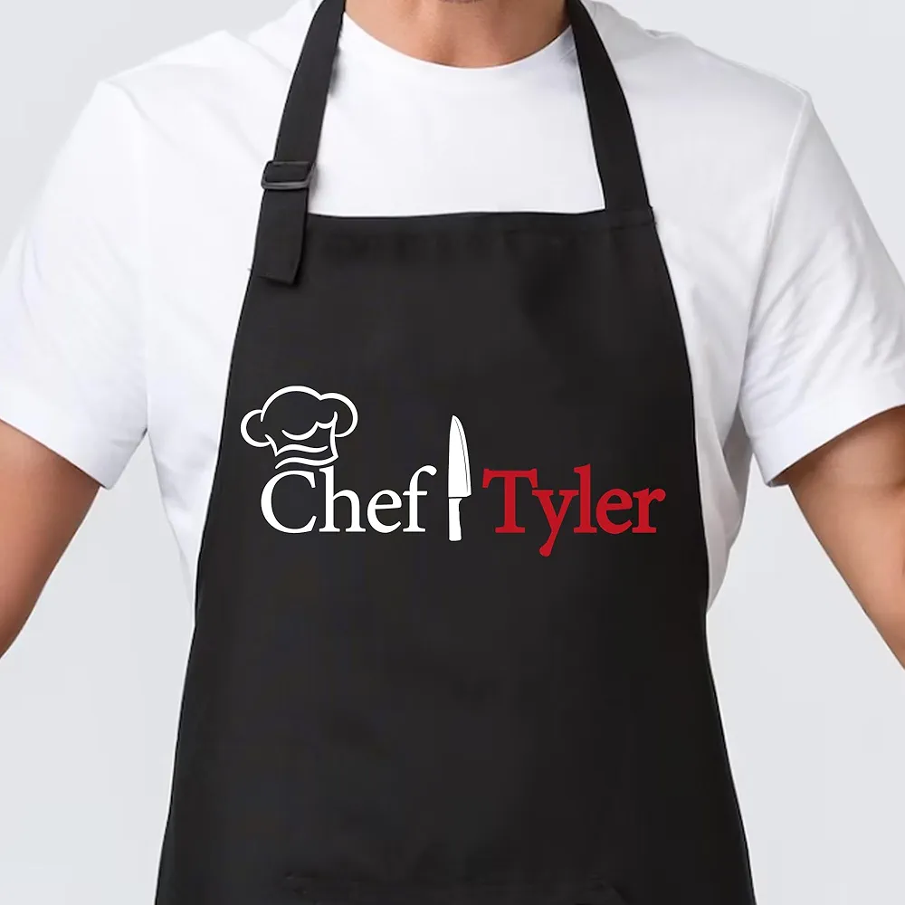 Chef Apron Men, Women, Personalized Adult Aprons for Women and Men, Personalized Baking Gifts, Professional Aprons for Chefs, Men - Women Cooking Gift for Christmas, Birthday, Fathers Day, Mothers Day