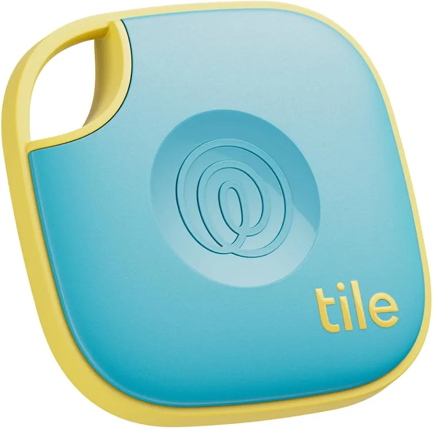 Tile by Life360 Mate (2024) Bluetooth Tracker, Keys Finder and Item Locator for Keys, Bags and More. Phone Finder. Both iOS and Android Compatible. 1-Pack (Aqua Lemon)