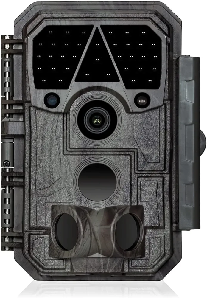 Trail Camera, 2K 48MP, Clear 100ft Night Vision Motion Activated, Hunting Game Camera with Fast 0.1s Trigger Speed, IP66 Waterproof