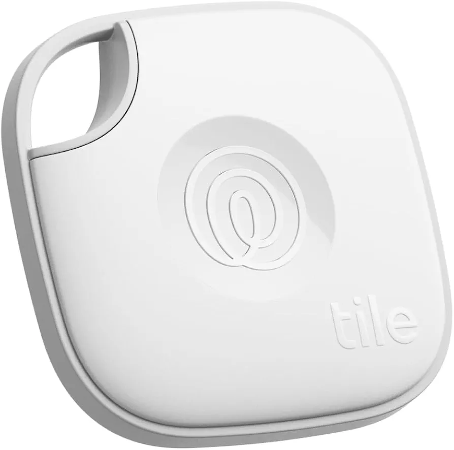 Tile by Life360 Mate (2024) Bluetooth Tracker, Keys Finder and Item Locator for Keys, Bags and More. Phone Finder. Both iOS and Android Compatible. 1-Pack (White)