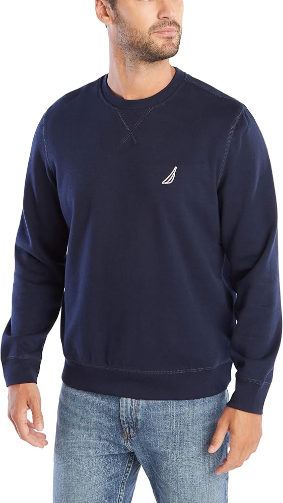 Nautica Men's Basic Crew Neck Fleece Sweatshirt