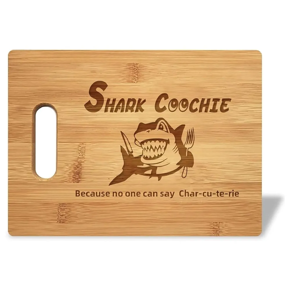 Gigi Gifts for Grandma - Personalized Engraved Shark Bamboo Cutting Board 13" Christmas Gifts for Gigi, Birthday Gift for Gigi from Grandkids Granddaughter Grandson