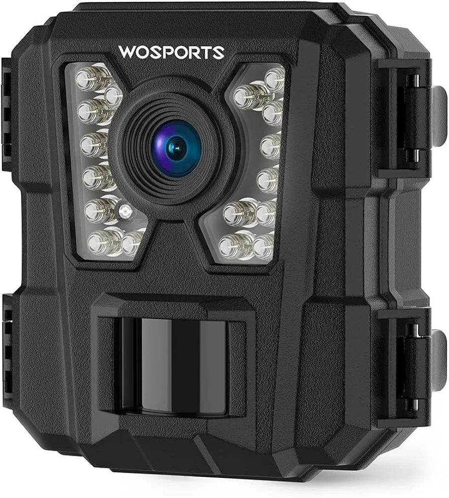 WOSPORTS Mini Trail Camera, 24MP 1080P Game Camera with Night Vision Motion Activated Waterproof, Hunting Deer Camera for Outdoor Wildlife