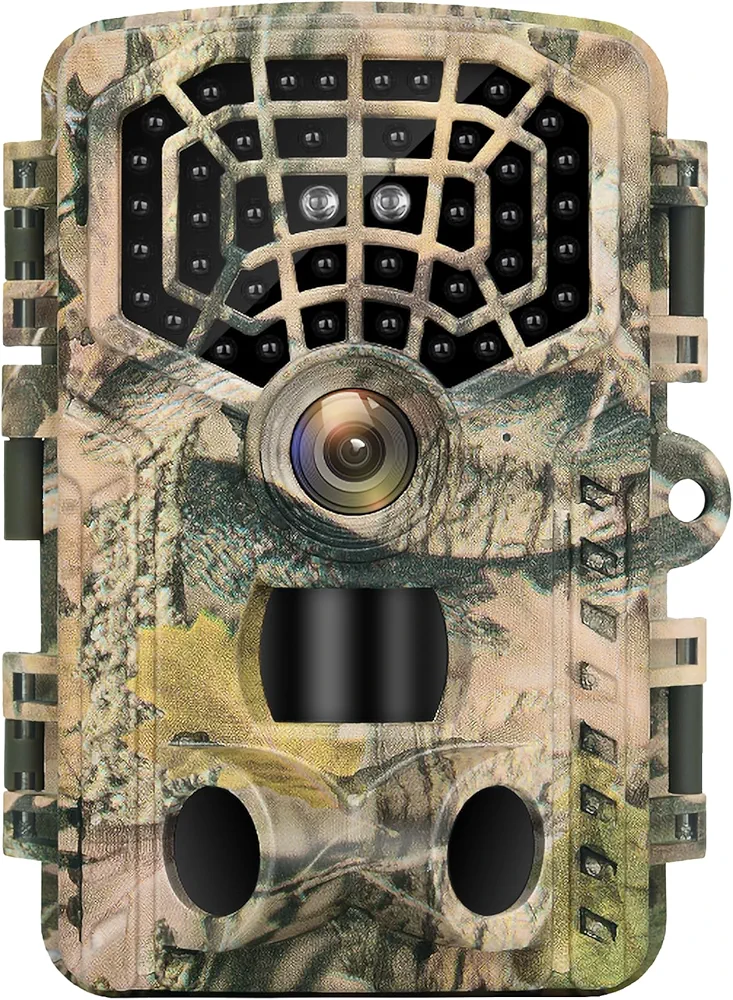 Trail Camera 4K 48MP IP66 Waterproof with Night Vision Motion Activated 0.2s Trigger Time Hunting Camera for Outdoor Garden Backyard Wildlife Monitoring