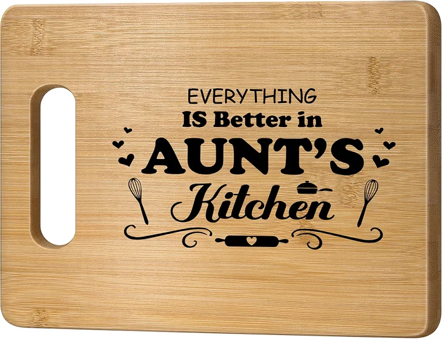 Aunt Gifts,Birthday Gifts for Aunt from Nephew Niece,Aunt Mothers Day Gift,Valentine Day Gifts for Her Women,Best Aunt Ever Gifts,Personalized Cutting Board Wedding Gift for Great Aunt Auntie New Aunt