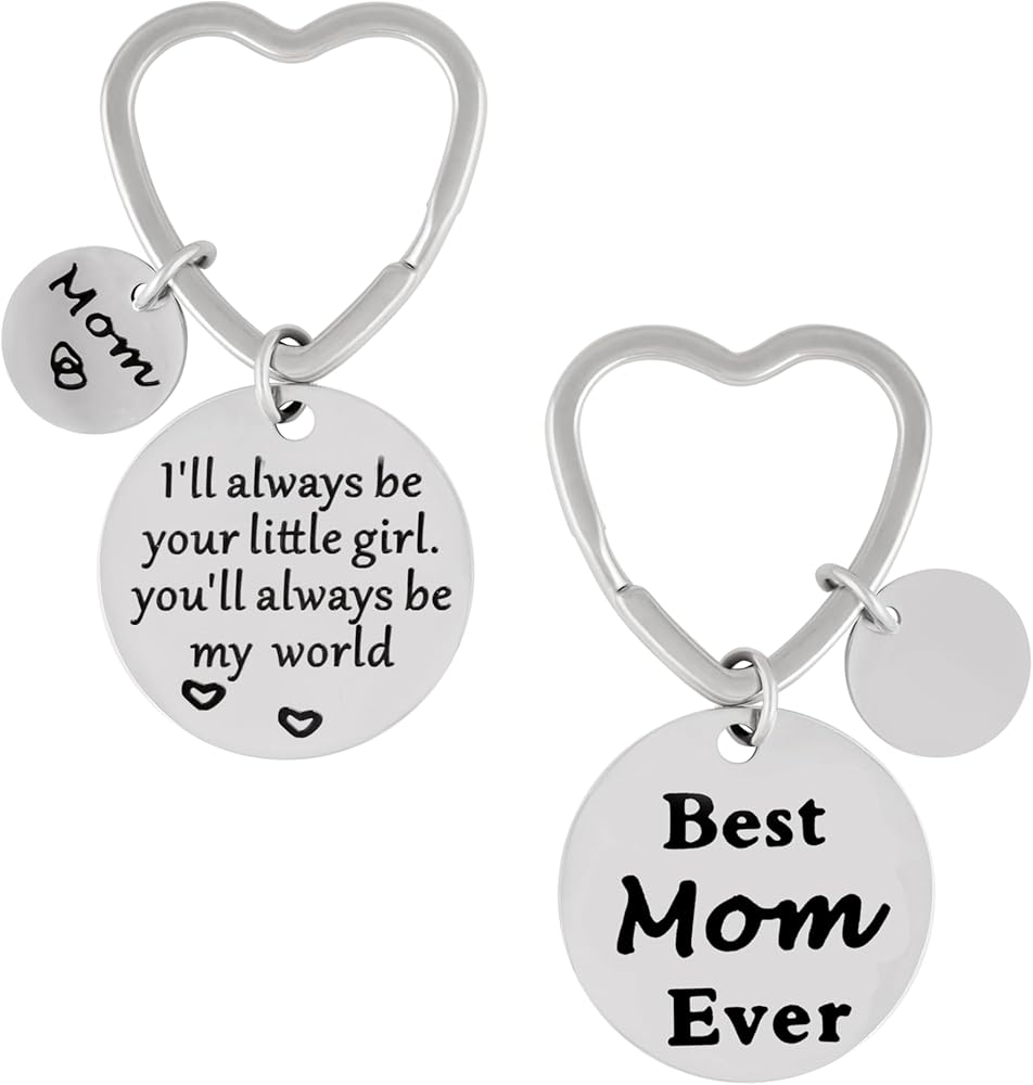 HAQUIL Mother Daughter Keychain, Mother's Day Gifts for Mom from Daughter, Mom Keychain, Mama Keychain