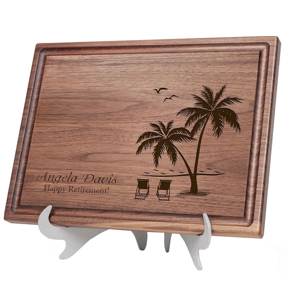 Straga Personalized Cutting Boards | Handmade Wood Engraved Charcuterie | Custom Fun Retirement Gift for Employees, Co-Workers or Friends