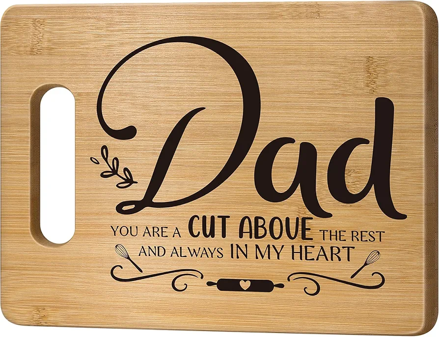 Gifts for Dad,Dad Gifts from Daughter Son,Personalized Cutting Board Birthday Gifts for Dad,Dad Christmas Gifts,Best Dad Ever Gifts,Dad Gifts for Fathers Day,Funny Gifts for First Time Dad New Dad Men