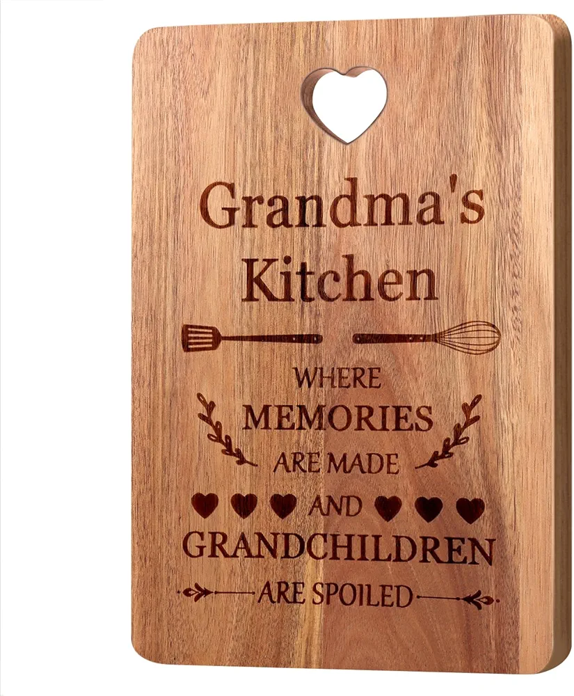 Cool Grandma Gifts for Grandma Birthday Gift Cute Wooden Cutting Boards Personalized Christmas Gift Ideas for Grandmother Gifts Xmas Great Grandmas Kitchen Women Mothers Day Gift