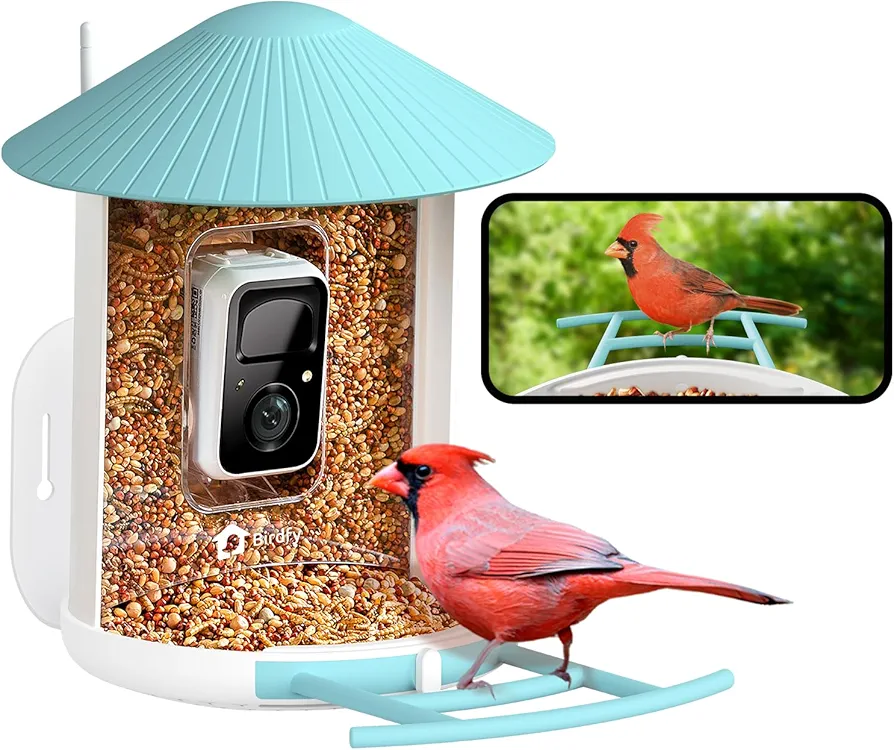 NETVUE by Birdfy Smart Bird Feeder with Camera, Bird Watching Camera, Auto Capture Bird Videos & Motion Detection, Wireless Camera Ideal Present for Bird Lover